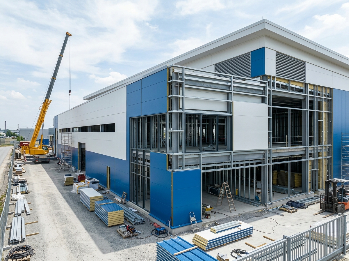 Turnkey Industrial Insulated Building Structure by Cold Fab Infra Solutions